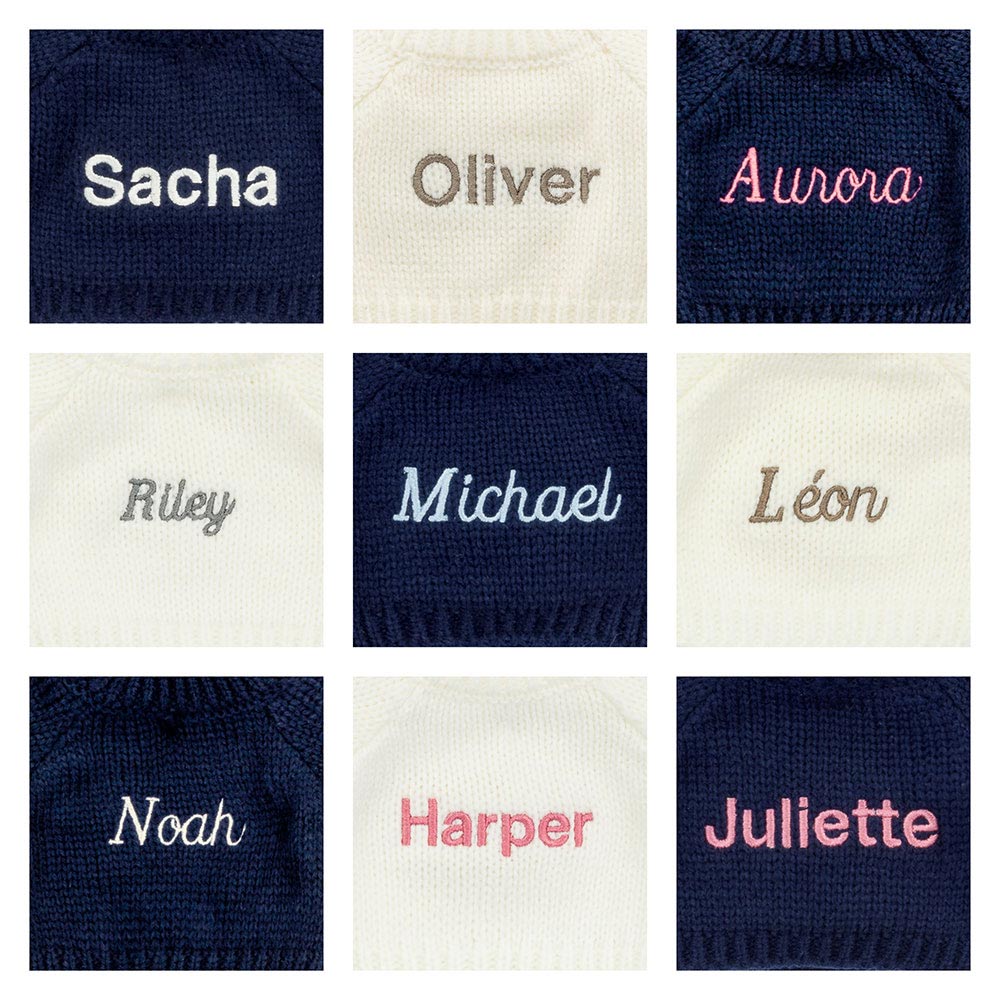 Bashful Luxe Puppy Orlando with Personalised Navy Jumper, View 1