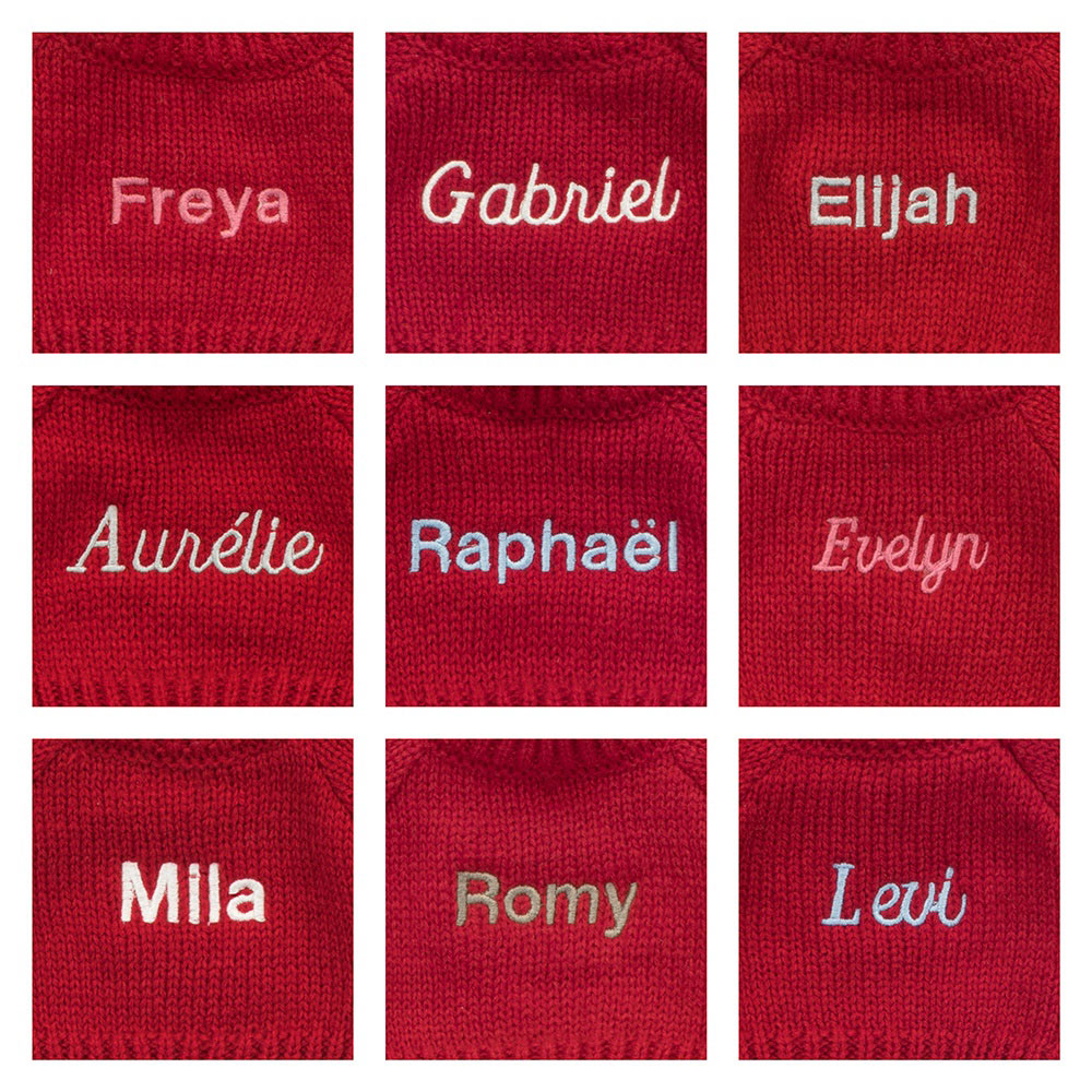 Bashful Twinkle Bunny with Personalised Red Jumper, Main View